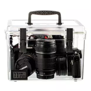 Maleta Portátil Dry Box Anti-Umidade com Cartão Higroscópico e Higrômetro 1