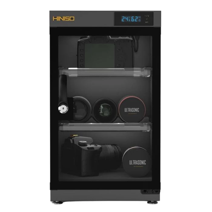 Dry Box Hiniso AD-38S 38L com câmeras e lentes