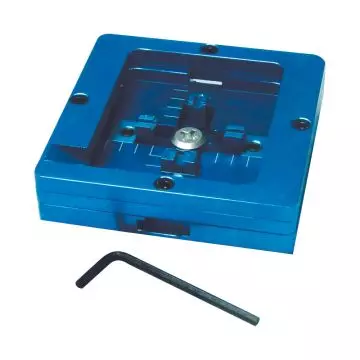 Suporte BGA Reballing Alumínio Azul 80x80mm 1